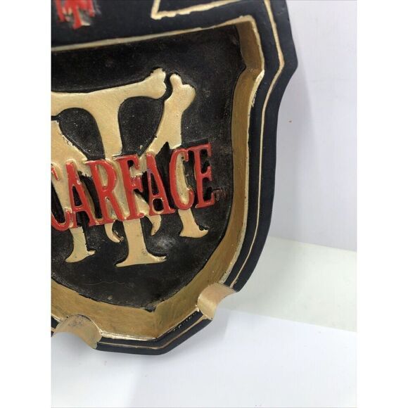 Scarface  Small Glass Ashtray Tony Montana Al Pacino Universal Studios - Picture 4 of 13